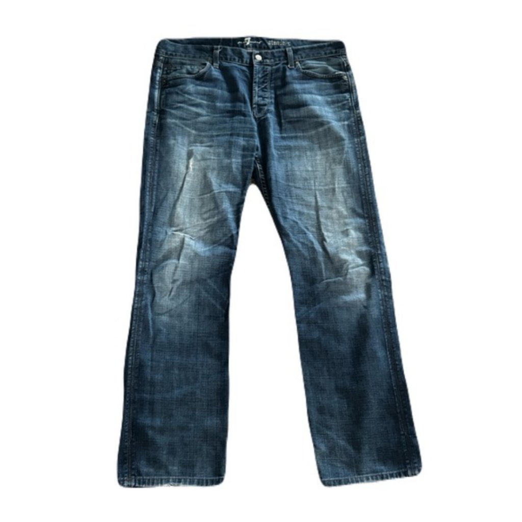 7 For All Mankind 38 X 32 Medium Wash Standard Jeans